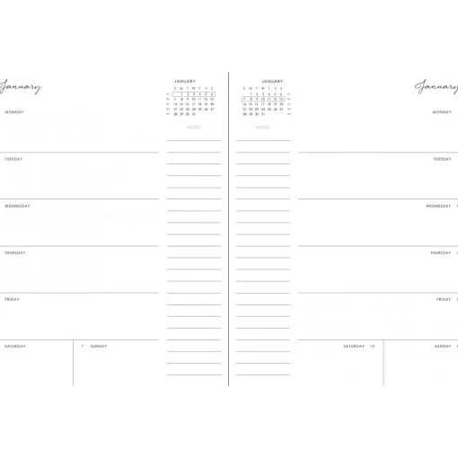 SUPER OFERTA **40%** Cuaderno de calendario Striped para Composition Planner