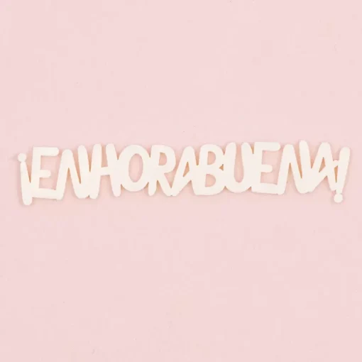 SUPER OFERTA **60%** Die-Cut de Metacrilato ¡Enhorabuena! Craftelier
