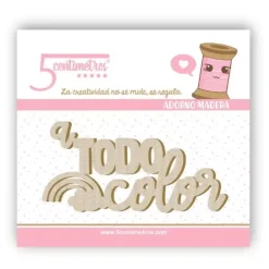 SUPER OFERTA **40%** Die-Cut Madera A todo Color Vitamina 5centímetros
