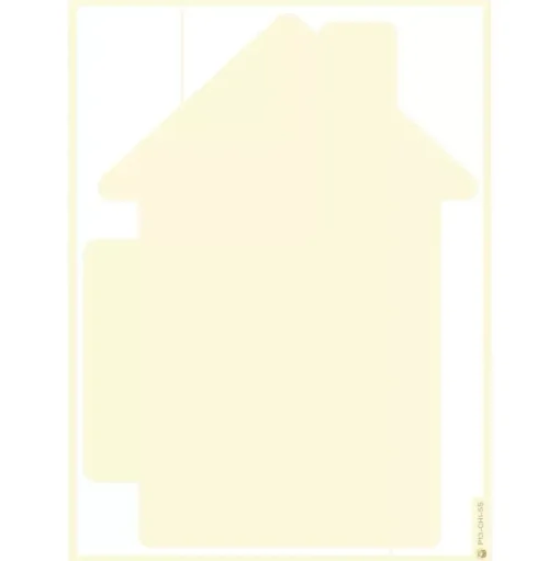 SUPER OFERTA **40%** Die-Cuts Light Chipboard Album Base Refill House P13 15x20cm