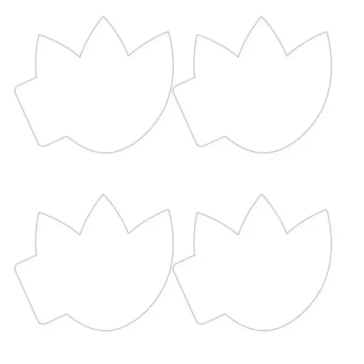 SUPER OFERTA **40%** Die-Cuts Light Chipboard Album Base Tulip P13 15x15cm