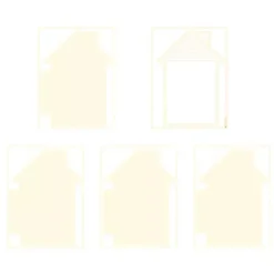 SUPER OFERTA **40%** Die-Cuts Light Chipboard Album Base House P13 15x20cm