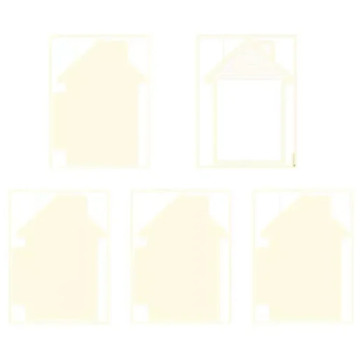 SUPER OFERTA **40%** Die-Cuts Light Chipboard Album Base House P13 15x20cm