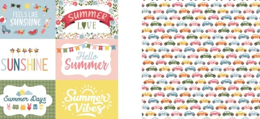 SUPER OFERTA **40%** Kit de Scrapbooking Here Comes The Sun Echo Park 30x30cm