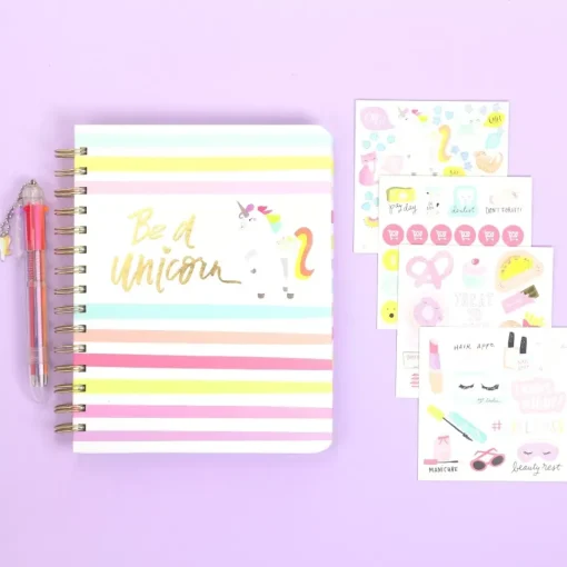SUPER OFERTA **60%** Kit To the point planner Unicorn AC
