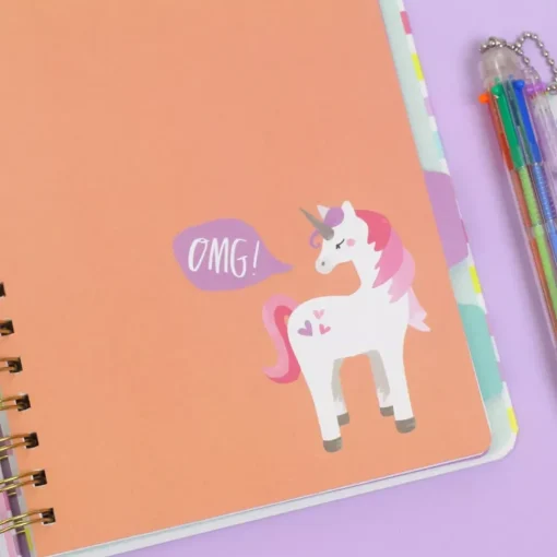 SUPER OFERTA **60%** Kit To the point planner Unicorn AC