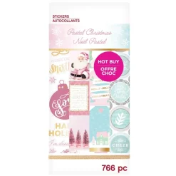 SUPER OFERTA **40%** Libro de stickers Pastel Christmas Craft Smith