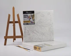 SUPER OFERTA **50%** Lienzo sobre bastidor 3D para colorear Loro Phoenix 30x30cm