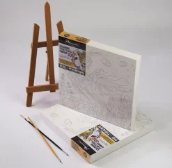 SUPER OFERTA **50%** Lienzo sobre bastidor 3D para colorear Loro Phoenix 30x30cm