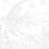 SUPER OFERTA **50%** Lienzo sobre bastidor 3D para colorear Pez Phoenix 30x30cm
