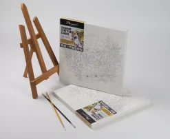 SUPER OFERTA **50%** Lienzo sobre bastidor para colorear Perro Phoenix 30x30cm