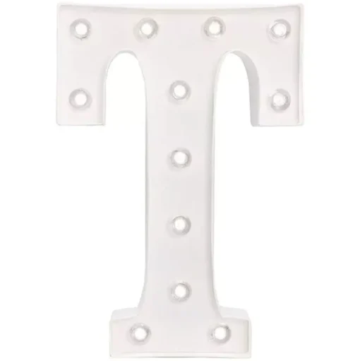 SUPER OFERTA **80%** Marquee Love Letra T 25cm