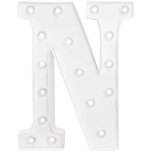 SUPER OFERTA **60%** Marquee Love Letra N 25cm