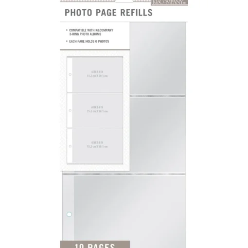 SUPER OFERTA **40%** Pack de Fundas para Álbumes K and Company 12"x6"