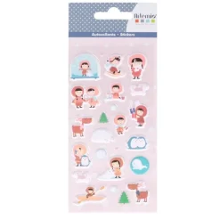 SUPER OFERTA **40%** Pack de Stickers 3D My Little Xmas Esquimales Artemio