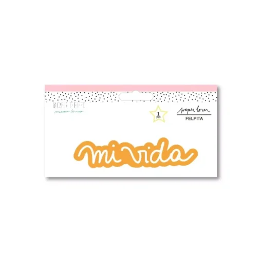 SUPER OFERTA **40%** Parche de felpa Mi vida Paper Lover Micaela Ferrero