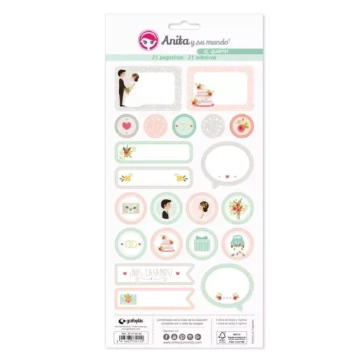 SUPER OFERTA **50%** Pegatinas Sí, quiero Anita y su mundo