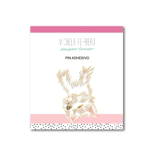 SUPER OFERTA **40%** Pin adhesivo Terrier Paper Lover Micaela Ferrero