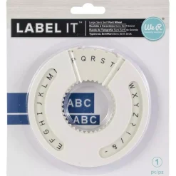 SUPER OFERTA **40%** Rueda de tipografía Sans Serif Mayúsculas para Etiquetadora Label It