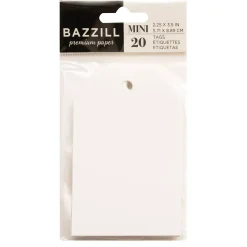 SUPER OFERTA **30%** Set 20 Mini Etiquetas Coconut Swirl Bazzill