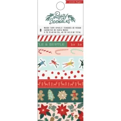SUPER OFERTA **40%** Set de 8 Washi Tape Busy Sidewalks Crate Paper