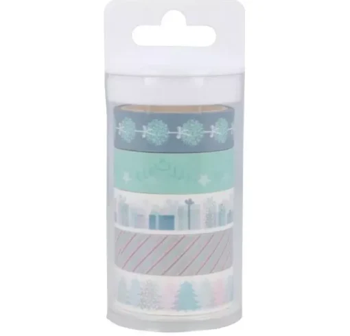 SUPER OFERTA **40%** Set de 5 washi tapes My Little Christmas