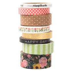 SUPER OFERTA **50%** Set de 8 washi tapes Lovely Moments Pebbles