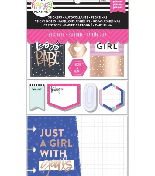 SUPER OFERTA **30%** Set de complementos Boss Babe Happy Planner