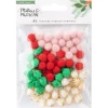SUPER OFERTA **40%** Set de Pompones Mittens & Mistletoe Crate Paper