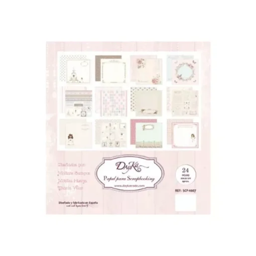 SUPER OFERTA **40%** Set de Scrapbooking Niña de comunión Dayka 20x20cm