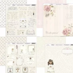 SUPER OFERTA **40%** Set de Scrapbooking Niña de comunión Dayka 20x20cm
