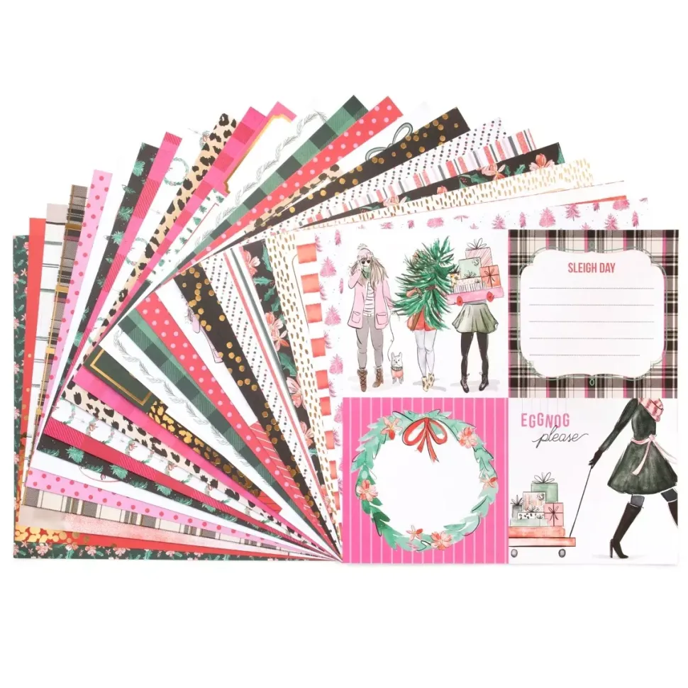 SUPER OFERTA **40%** Set de scrapbooking Miss Claus Craft Smith 30x30cm
