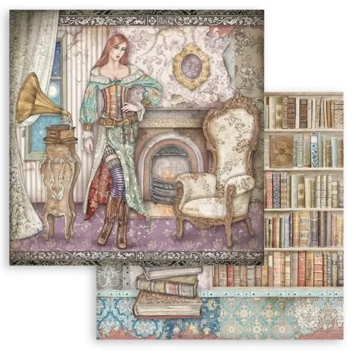 SUPER OFERTA **30%** Set de Scrapbooking Lady Vagabond Lifestyle Stamperia 15x15cm