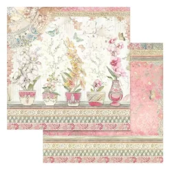 SUPER OFERTA **30%** Set de Scrapbooking Orchids & Cats Stamperia 30x30cm