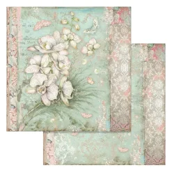 SUPER OFERTA **30%** Set de Scrapbooking Orchids & Cats Stamperia 30x30cm