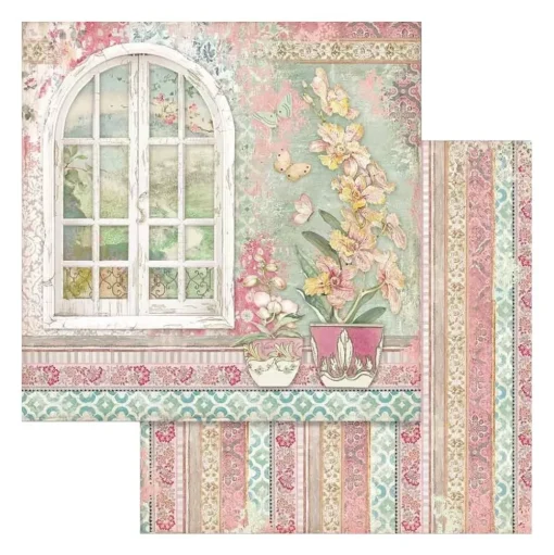 SUPER OFERTA **30%** Set de Scrapbooking Orchids & Cats Stamperia 30x30cm