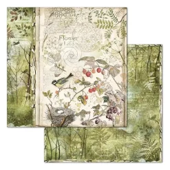 SUPER OFERTA **30%** Set de scrapbooking Forest Stamperia 30x30cm