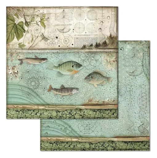 SUPER OFERTA **30%** Set de scrapbooking Forest Stamperia 30x30cm