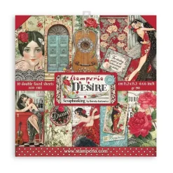 SUPER OFERTA **30%** Set De Scrapbooking Desire Stamperia 15x15cm