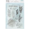 SUPER OFERTA **40%** Set de Sellos Acrílicos Floral Feeling Hip Stamp Hooray American Crafts
