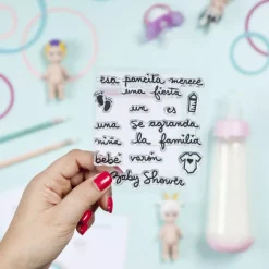 SUPER OFERTA **40%** Set de sellos Baby Shower Micaela Ferrero
