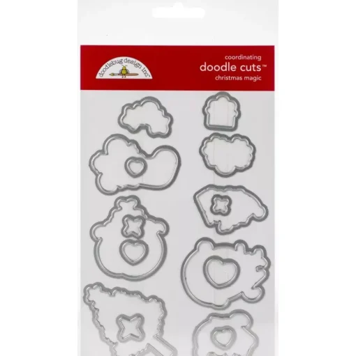 SUPER OFERTA **30%** Set de troqueles Christmas Magic Doodlebug