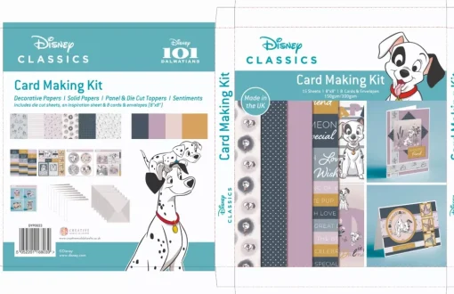 SUPER OFERTA **40%** Set Sobres y Cartas 101 Dálmatas Disney 20x20cm