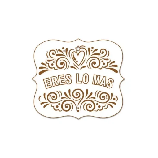 SUPER OFERTA **40%** Silueta Eres lo más de Tablero lacado Dayka