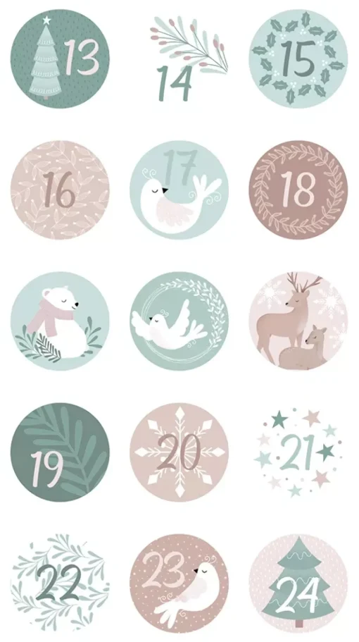 SUPER OFERTA **40%** Stickers Números Let it Snow Artemio