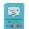 SUPER OFERTA **40%** Textured Cardstock Project Life 3"x4" Happy Edition