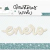 SUPER OFERTA **40%** Troquelado de madera Enero Christmas Wish Gigietmoi