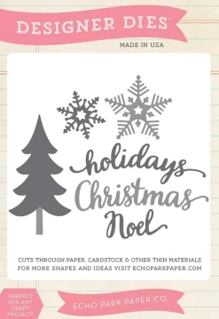 SUPER OFERTA **40%** Troqueles Christmas Holidays Echo Park