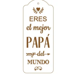 SUPER OFERTA **40%**Silueta Eres el mejor papá de Tablero lacado Dayka