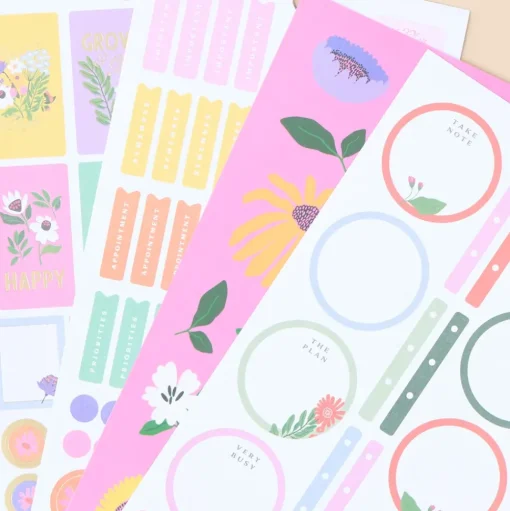 Super Pack Stickers Brilliant Blooms Happy Planner